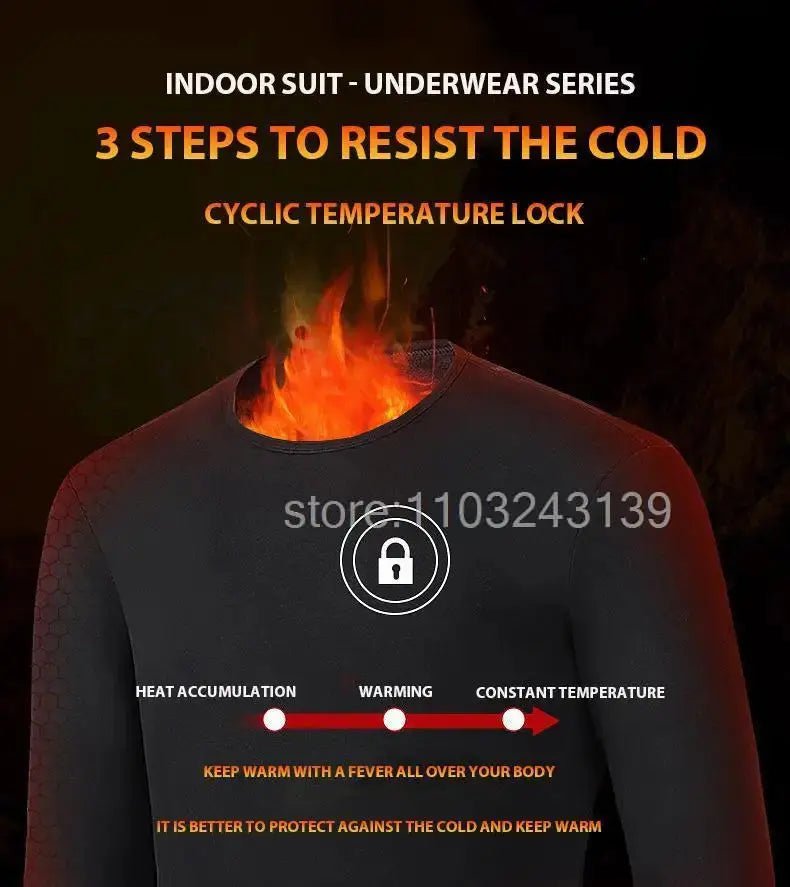 Men’s Winter Heated Thermal Jacket & Pants USB Electric Skiwear - Featured Mart