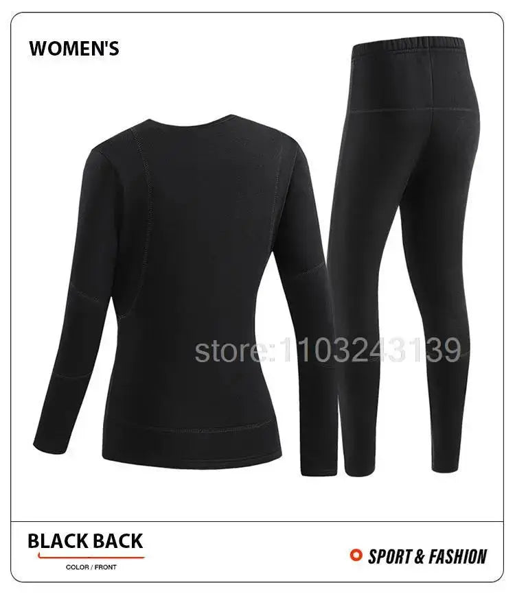 Men’s Winter Heated Thermal Jacket & Pants USB Electric Skiwear - Featured Mart