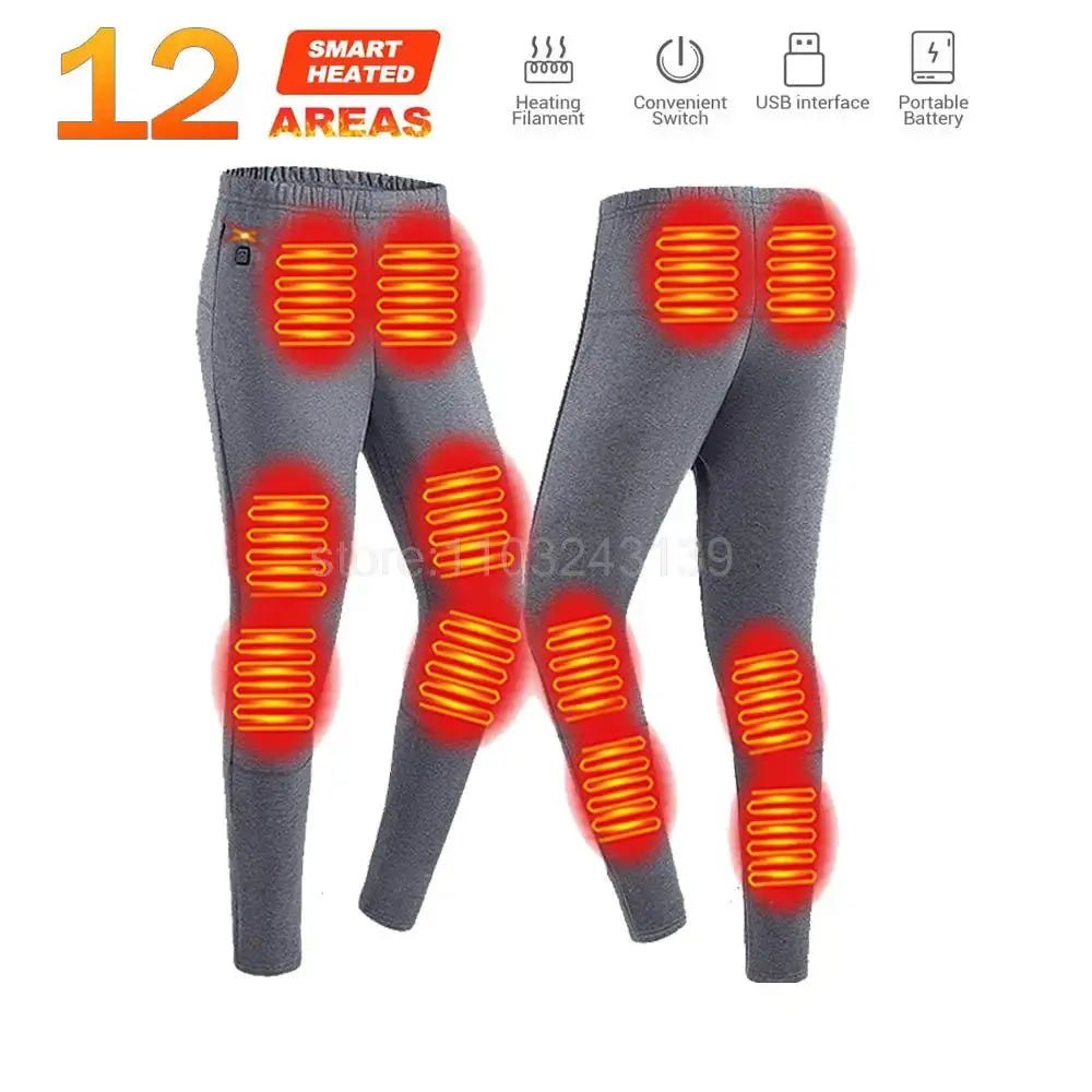 Men’s Winter Heated Thermal Jacket & Pants USB Electric Skiwear - Featured Mart