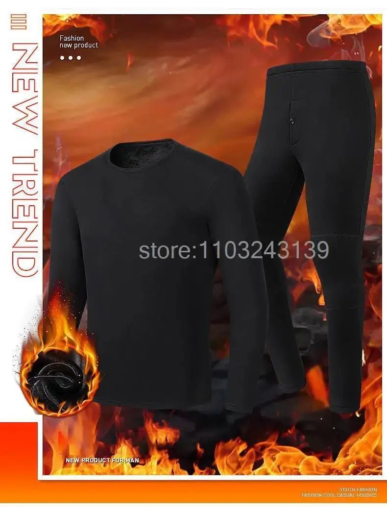 Men’s Winter Heated Thermal Jacket & Pants USB Electric Skiwear - Featured Mart