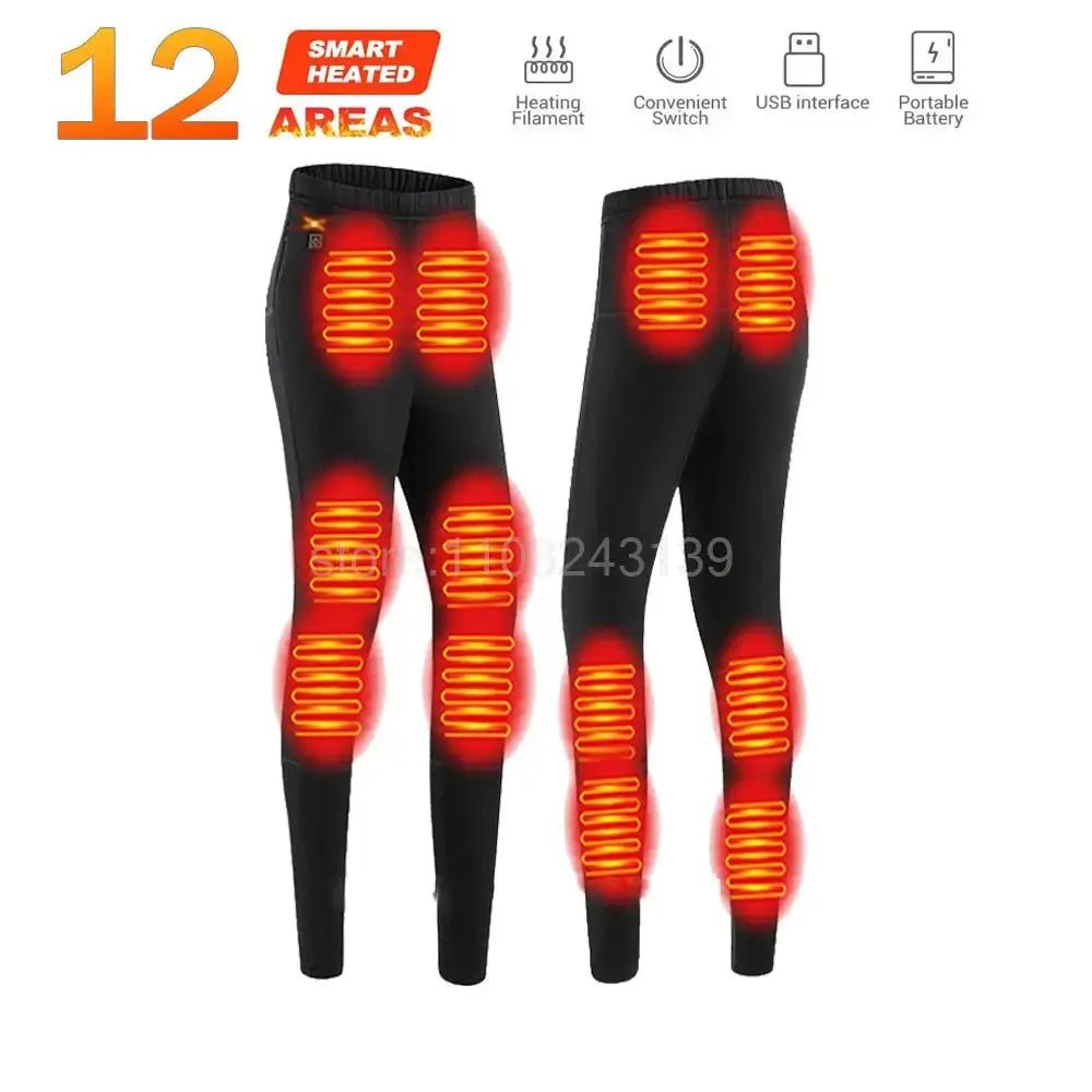 Men’s Winter Heated Thermal Jacket & Pants USB Electric Skiwear - Featured Mart