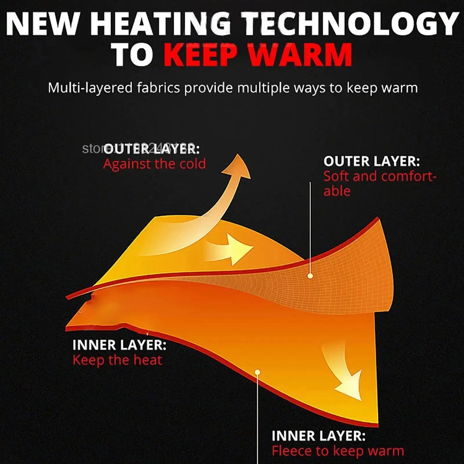Men’s Winter Heated Thermal Jacket & Pants USB Electric Skiwear - Featured Mart