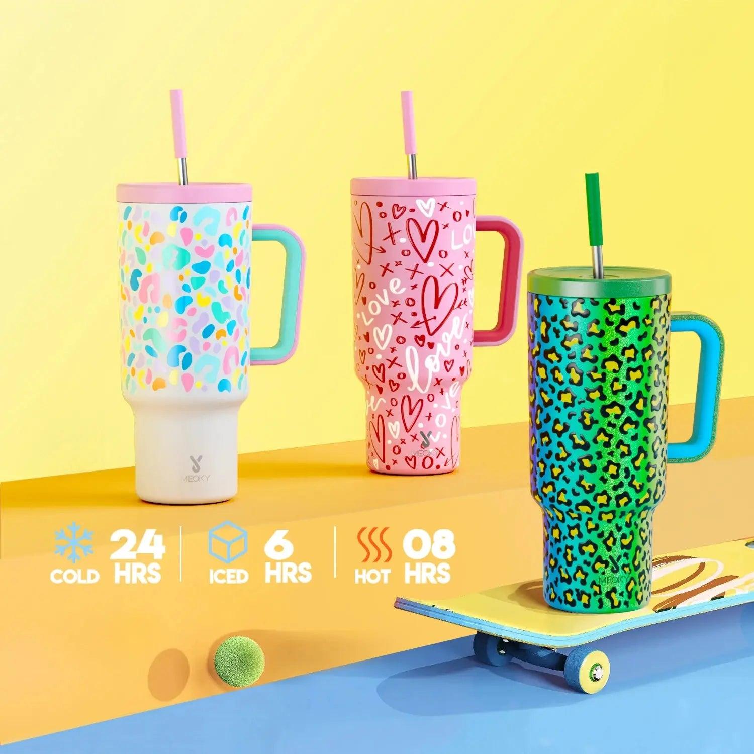 Meoky 40oz Cup Stainless Steel Vacuum Insulated Cup - Featured Mart