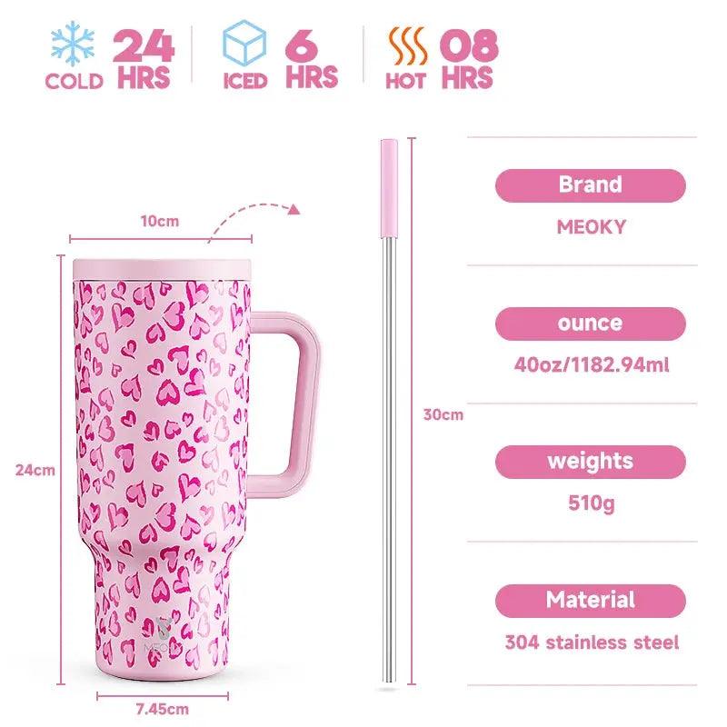 Meoky 40oz Cup Stainless Steel Vacuum Insulated Cup - Featured Mart