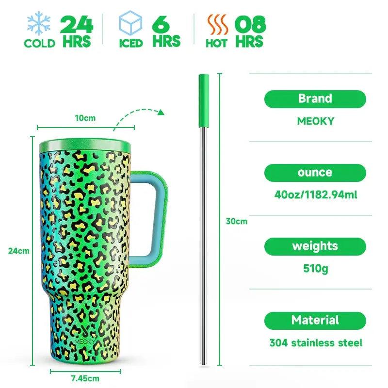 Meoky 40oz Cup Stainless Steel Vacuum Insulated Cup - Featured Mart
