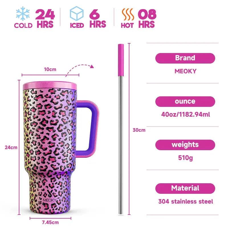Meoky 40oz Cup Stainless Steel Vacuum Insulated Cup - Featured Mart
