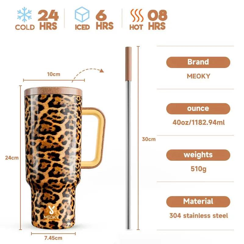 Meoky 40oz Cup Stainless Steel Vacuum Insulated Cup - Featured Mart
