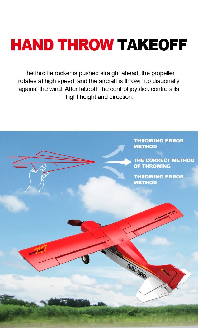 Moore M7 Off - Road RC Plane – 4CH Brushless Fixed Wing EPP Foam Airplane - Featured Mart