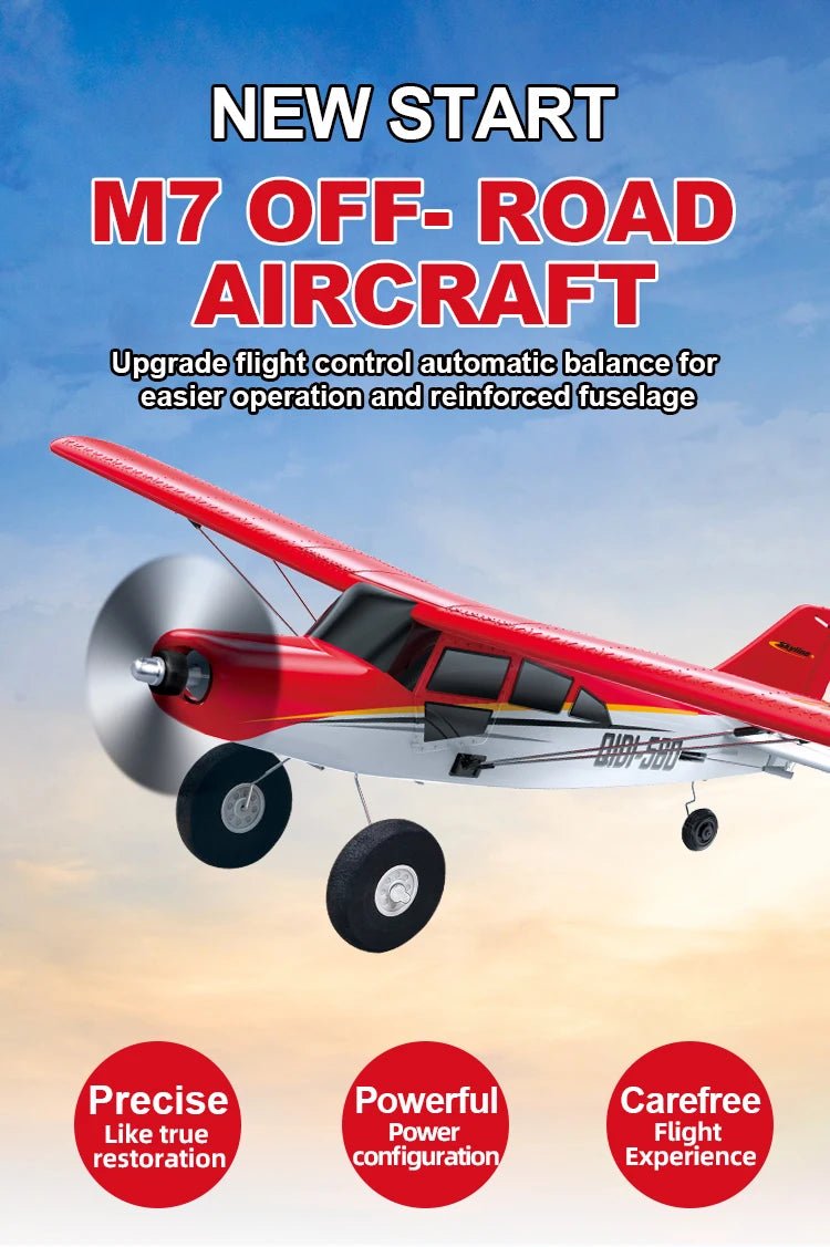 Moore M7 Off - Road RC Plane – 4CH Brushless Fixed Wing EPP Foam Airplane - Featured Mart