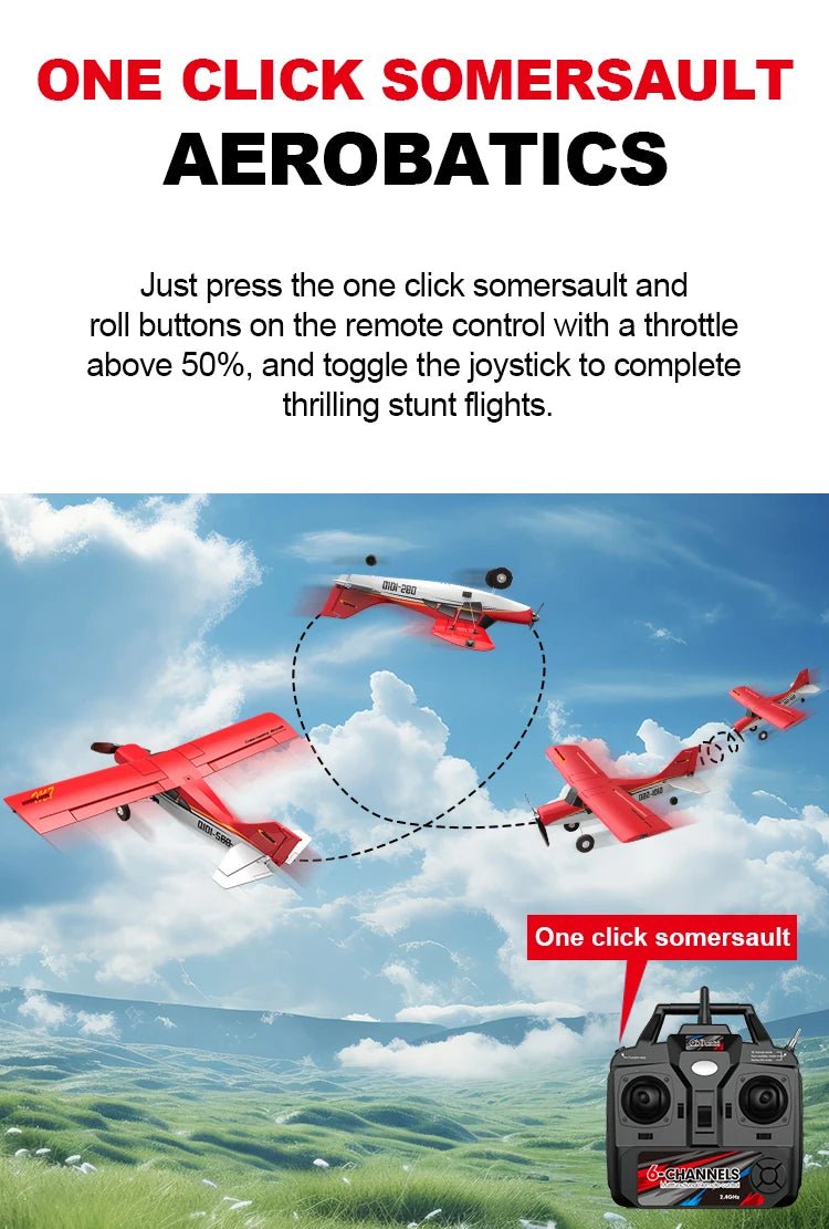 Moore M7 Off - Road RC Plane – 4CH Brushless Fixed Wing EPP Foam Airplane - Featured Mart