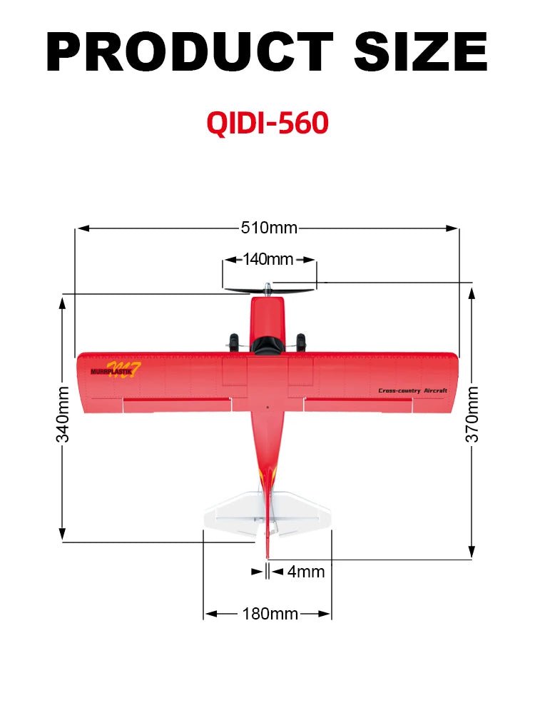 Moore M7 Off - Road RC Plane – 4CH Brushless Fixed Wing EPP Foam Airplane - Featured Mart