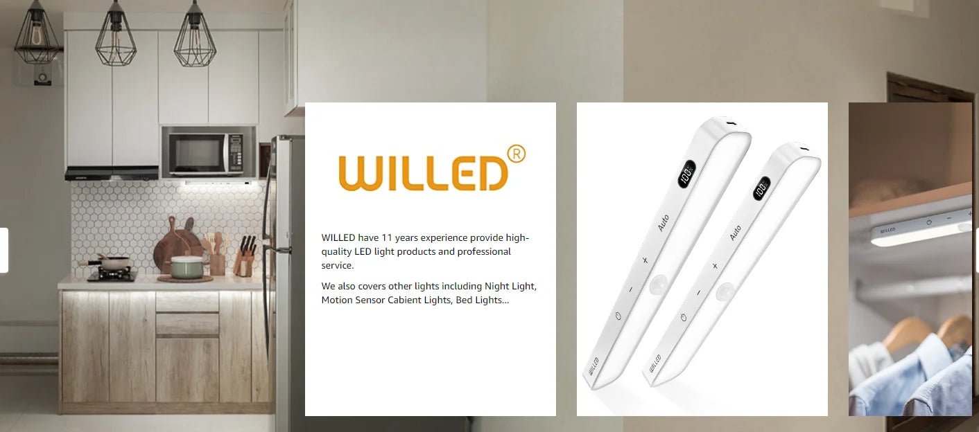 Motion Sensor LED Cabinet Light – 60 LEDs, Touch Control, Wireless & Rechargeable - Featured Mart