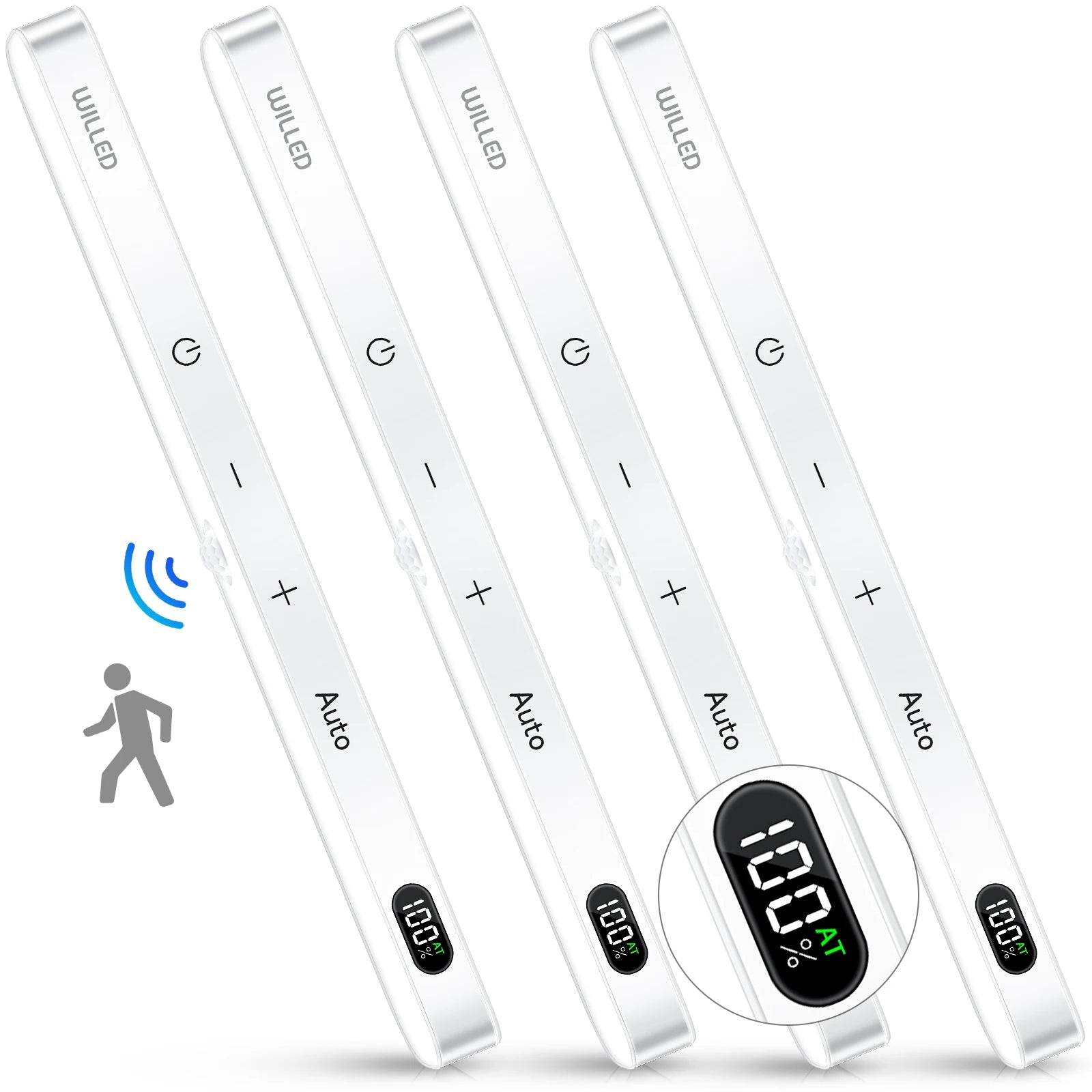 Motion Sensor LED Cabinet Light – 60 LEDs, Touch Control, Wireless & Rechargeable - Featured Mart