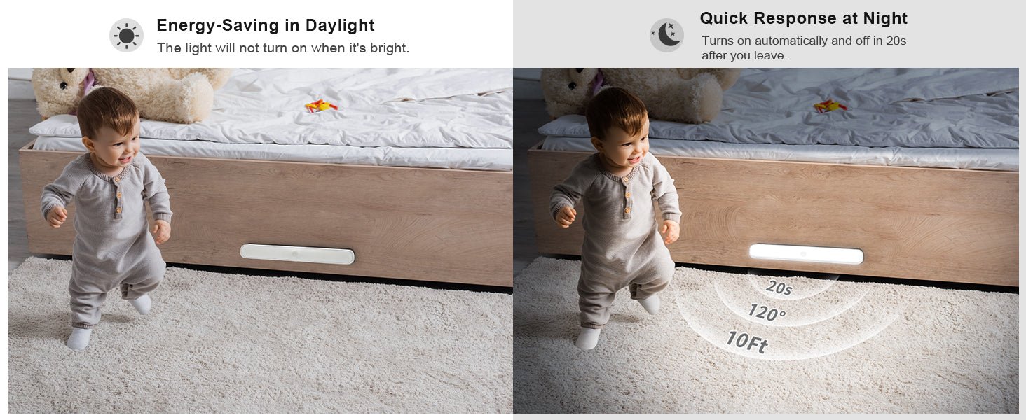 Motion Sensor LED Cabinet Light – 60 LEDs, Touch Control, Wireless & Rechargeable - Featured Mart