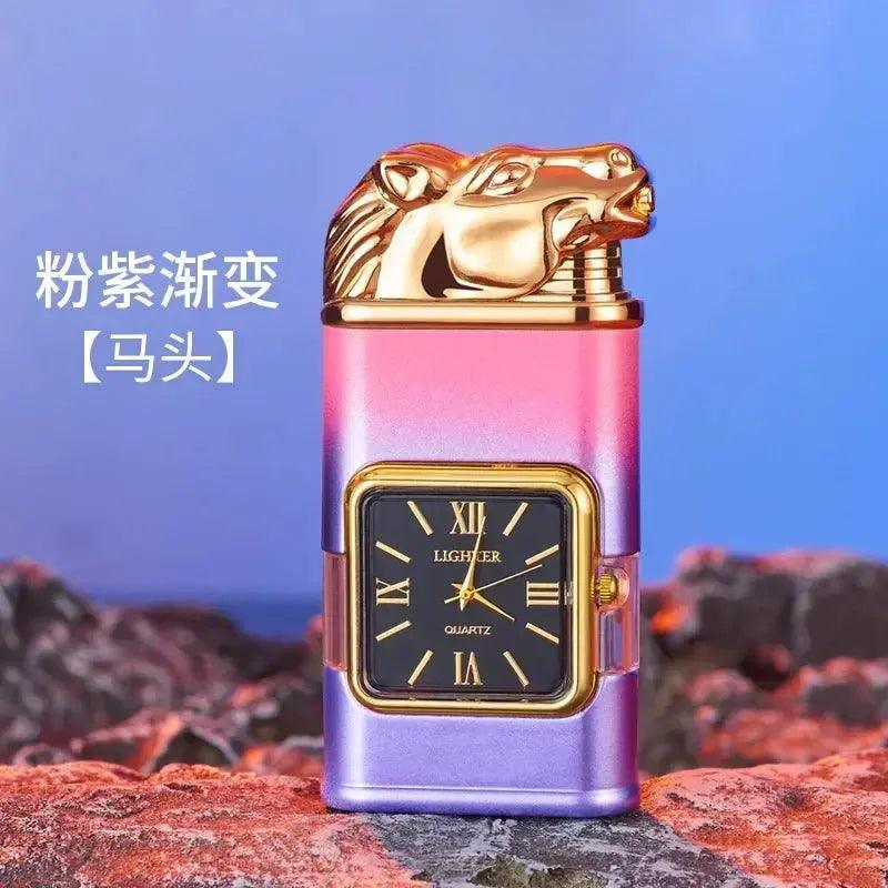 NEW Embossed Three - dimensional Pattern Double Fire Inflatable Lighter - Featured Mart