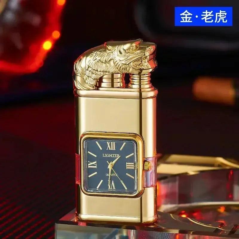 NEW Embossed Three - dimensional Pattern Double Fire Inflatable Lighter - Featured Mart