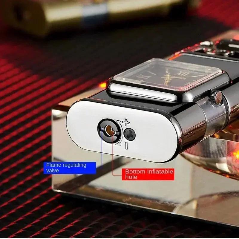NEW Embossed Three - dimensional Pattern Double Fire Inflatable Lighter - Featured Mart