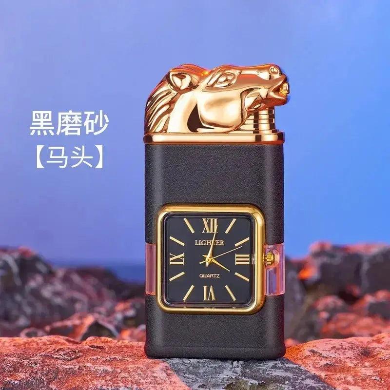 NEW Embossed Three - dimensional Pattern Double Fire Inflatable Lighter - Featured Mart