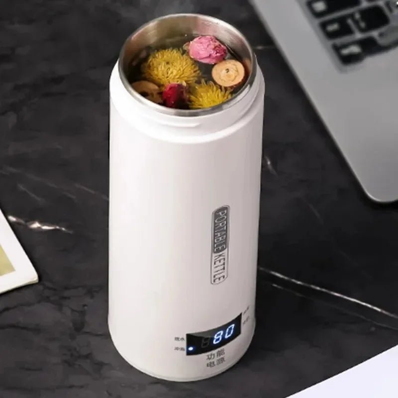 Portable Electric Kettle & Thermal Cup – 500ML - Featured Mart