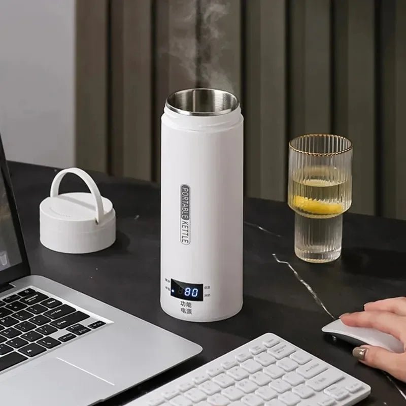Portable Electric Kettle & Thermal Cup – 500ML - Featured Mart
