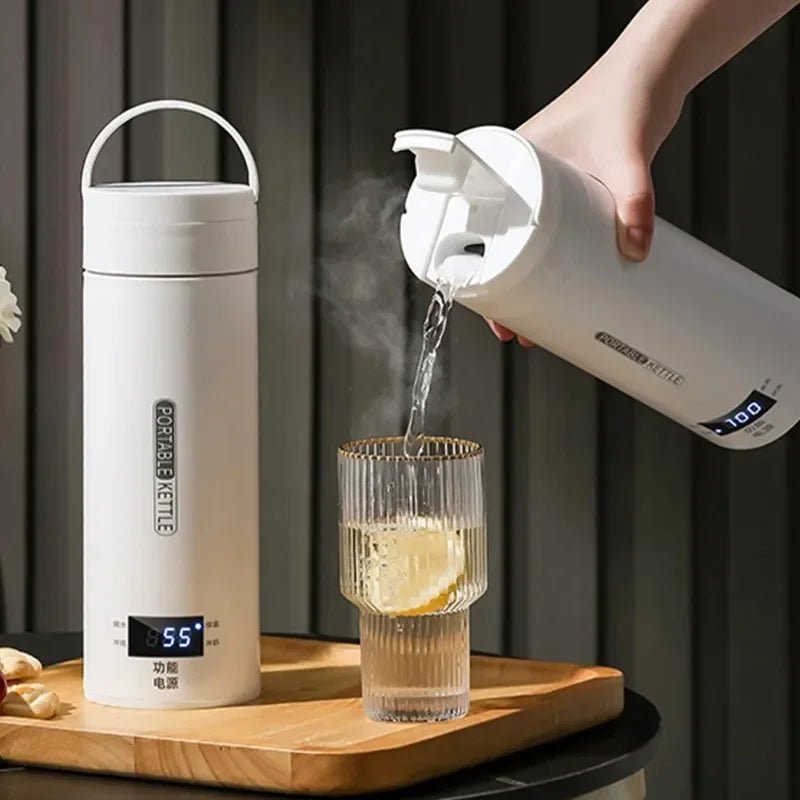Portable Electric Kettle & Thermal Cup – 500ML - Featured Mart