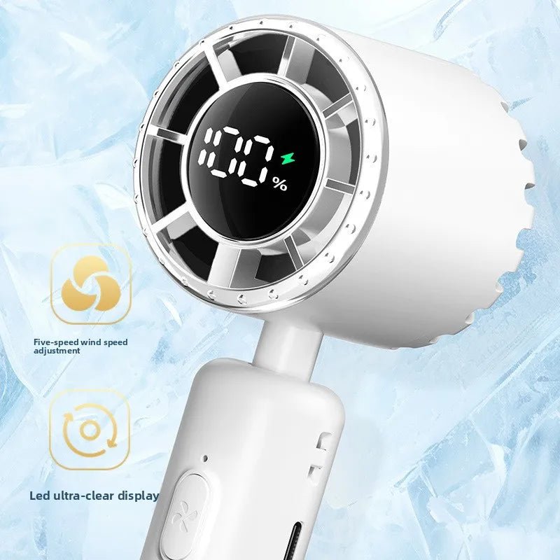 Portable Mini Handheld Fan – Rechargeable & Long Battery Life - Featured Mart