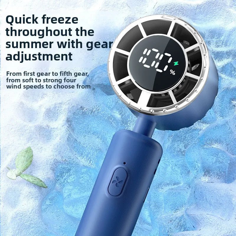 Portable Mini Handheld Fan – Rechargeable & Long Battery Life - Featured Mart