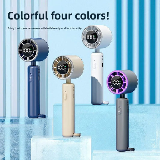 Portable Mini Handheld Fan – Rechargeable & Long Battery Life - Featured Mart