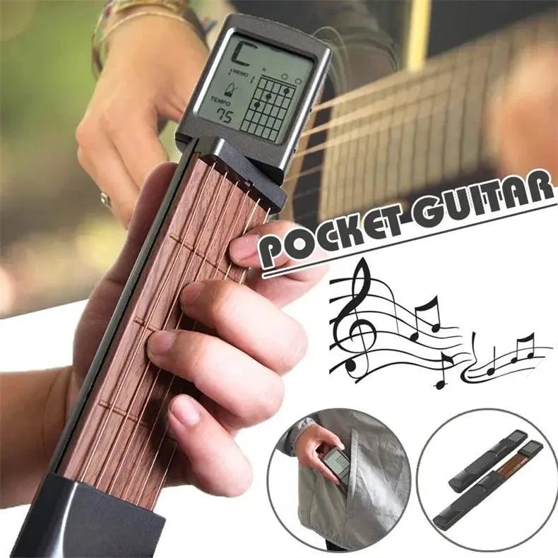 Portable Pocket Guitar Chord Tool with Rotatable Chord Chart for Beginners - Featured Mart