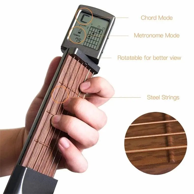 Portable Pocket Guitar Chord Tool with Rotatable Chord Chart for Beginners - Featured Mart