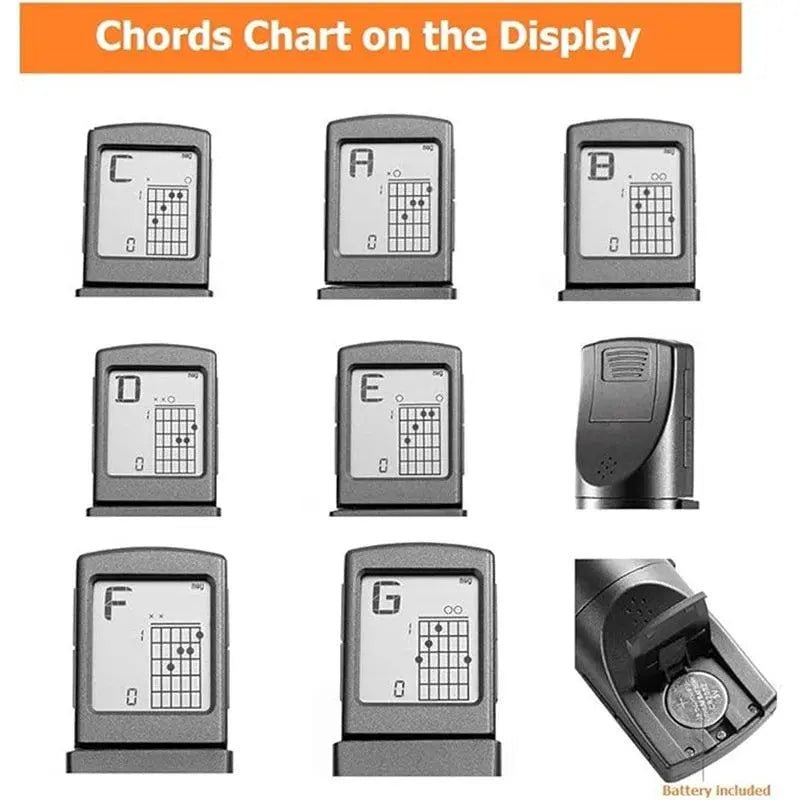 Portable Pocket Guitar Chord Tool with Rotatable Chord Chart for Beginners - Featured Mart