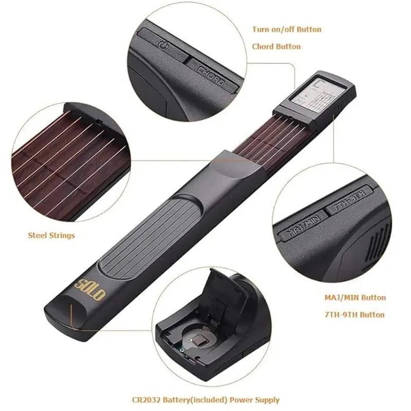 Portable Pocket Guitar Chord Tool with Rotatable Chord Chart for Beginners - Featured Mart