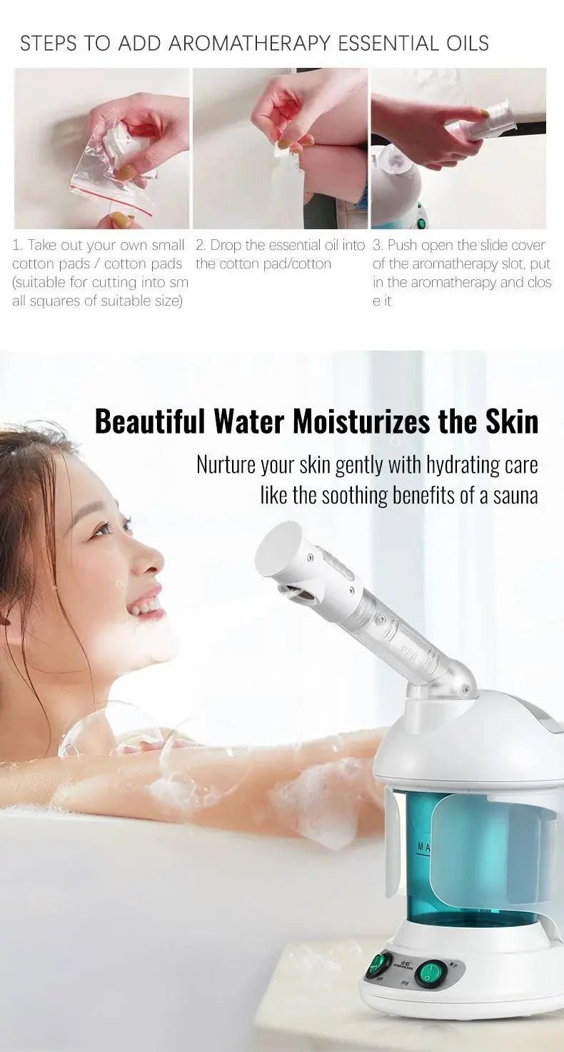 Portable Professional Ionic Facial Steamer - Featured Mart