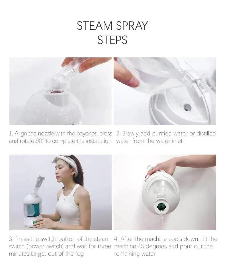 Portable Professional Ionic Facial Steamer - Featured Mart