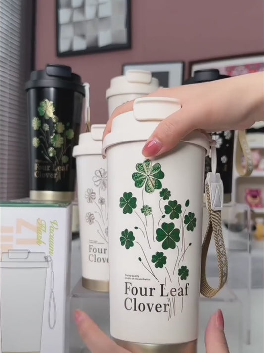 Lucky Four-Leaf Clover Water Cup
