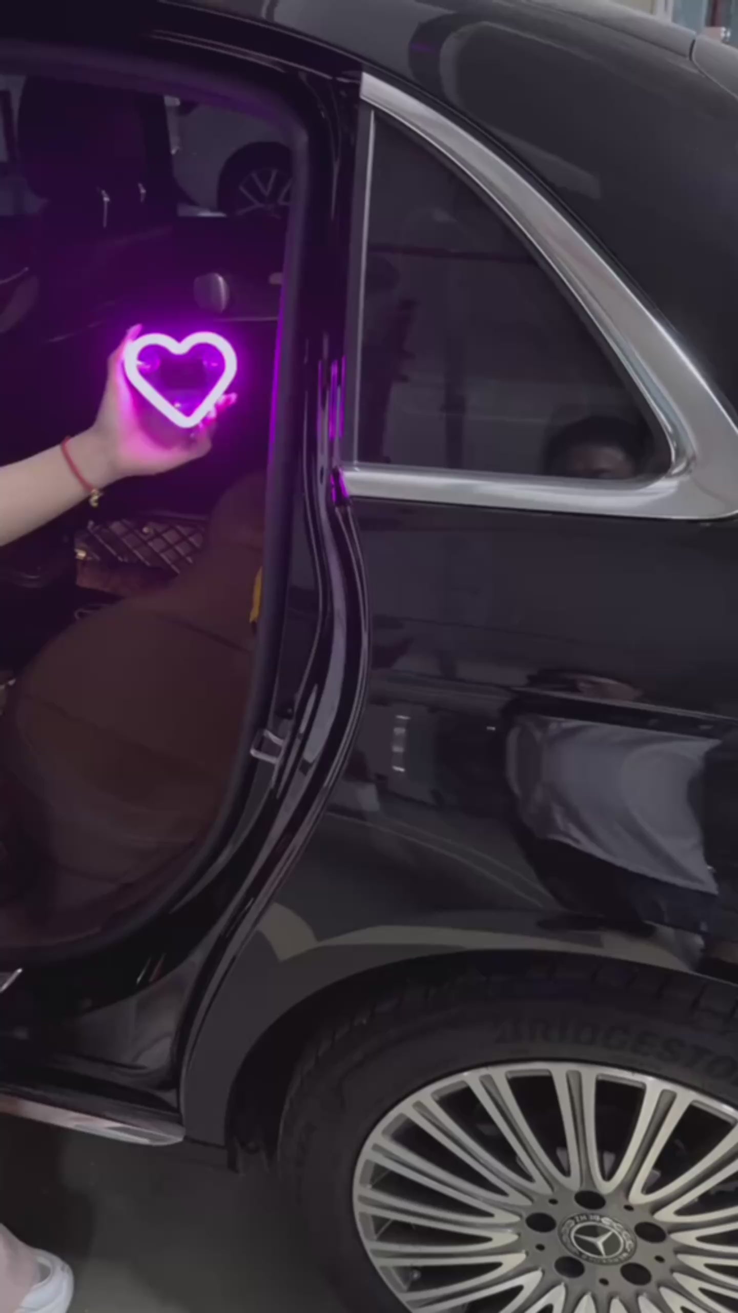 Car Solar Heart LED Light – Wireless Ambient Lamp