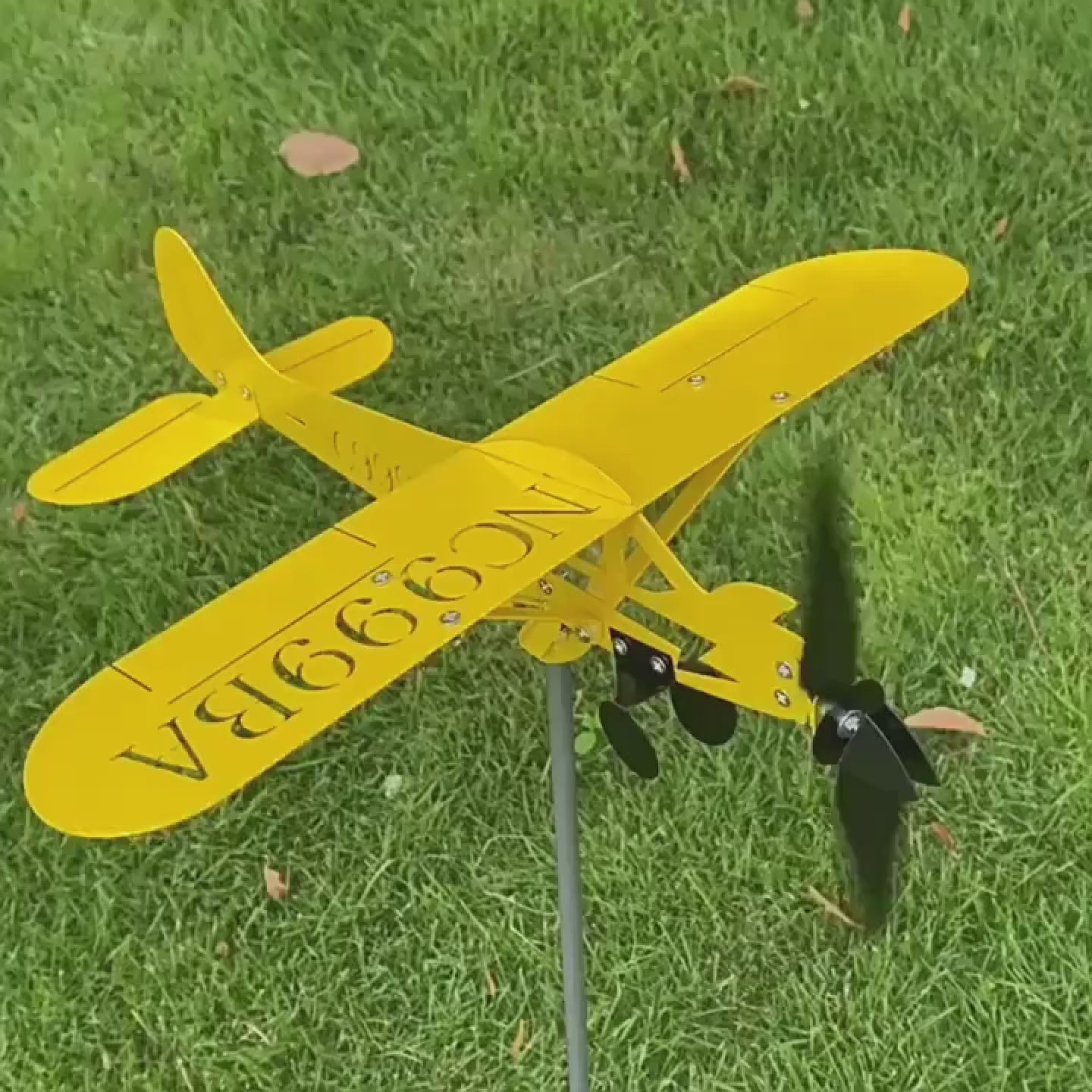 3D Airplane Windmill Weathervane