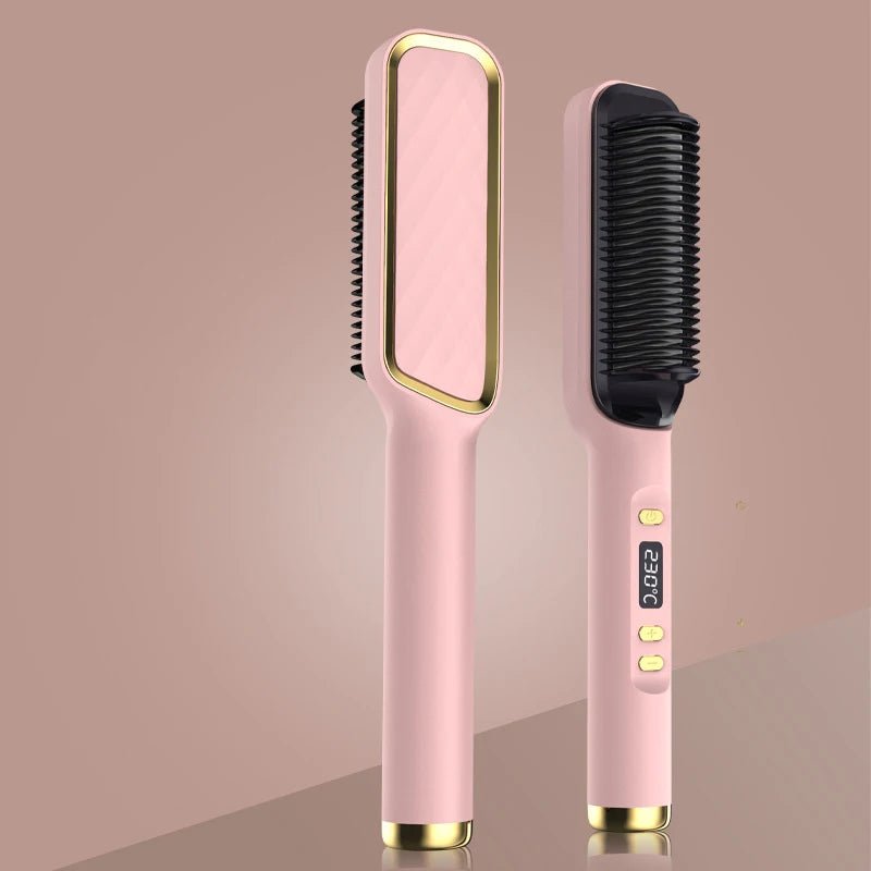 Professional Multifunctional Negative Ion Electric Hot Comb Straightener - Featured Mart