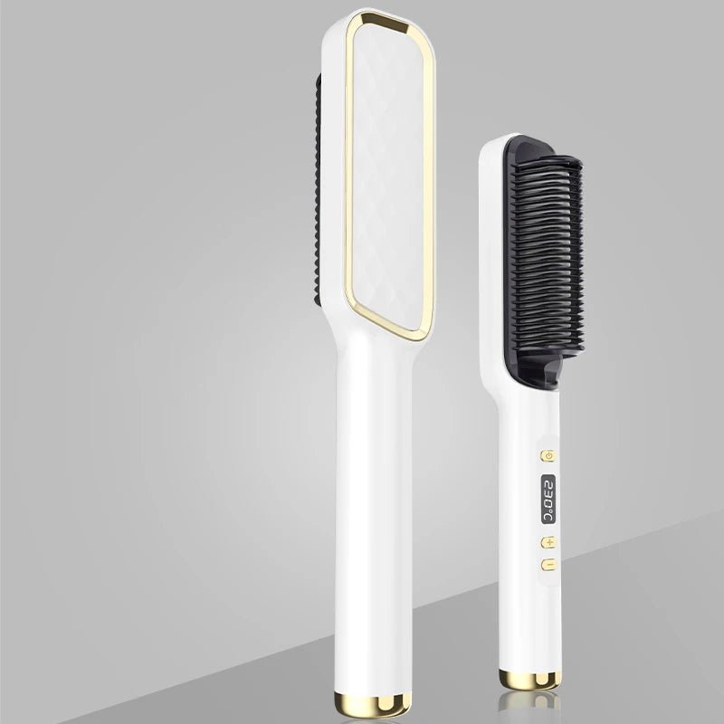 Professional Multifunctional Negative Ion Electric Hot Comb Straightener - Featured Mart
