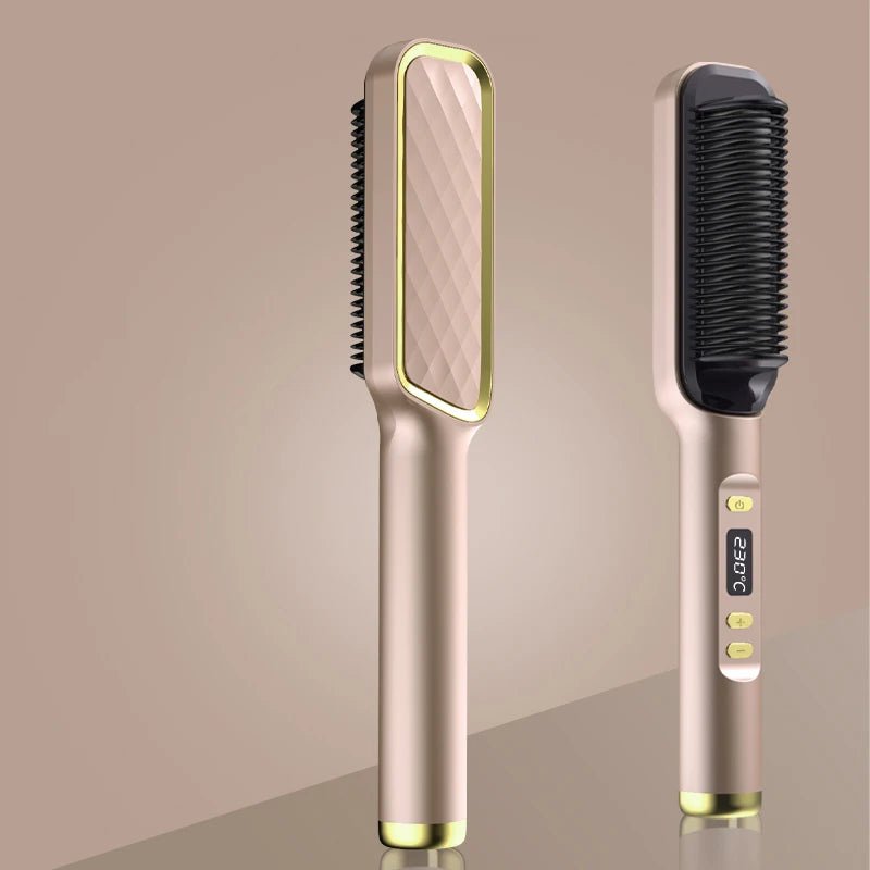 Professional Multifunctional Negative Ion Electric Hot Comb Straightener - Featured Mart