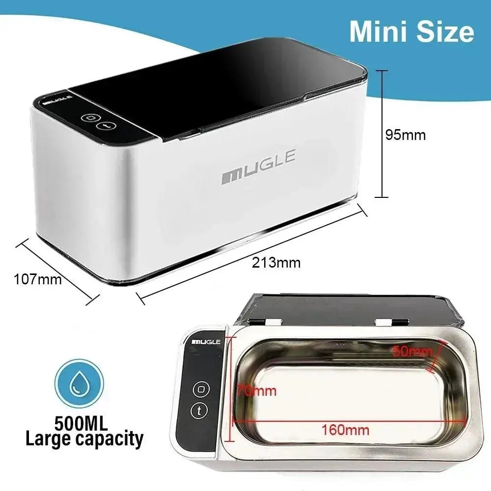 Professional Ultrasonic Cleaner 500ML —High - frequency Vibrations for Deep Cleaning Glasses, Jewelry & More - Featured Mart