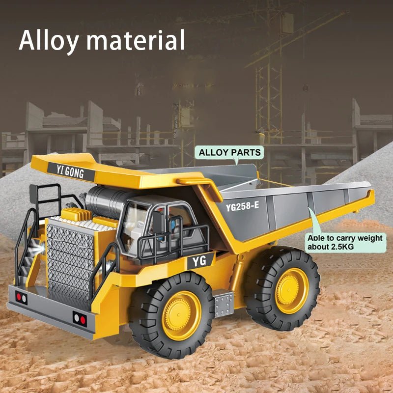 RC Excavator & Dump Truck Set – 2.4G Construction Toy Vehicles - Featured Mart