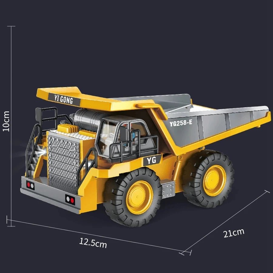 RC Excavator & Dump Truck Set – 2.4G Construction Toy Vehicles - Featured Mart