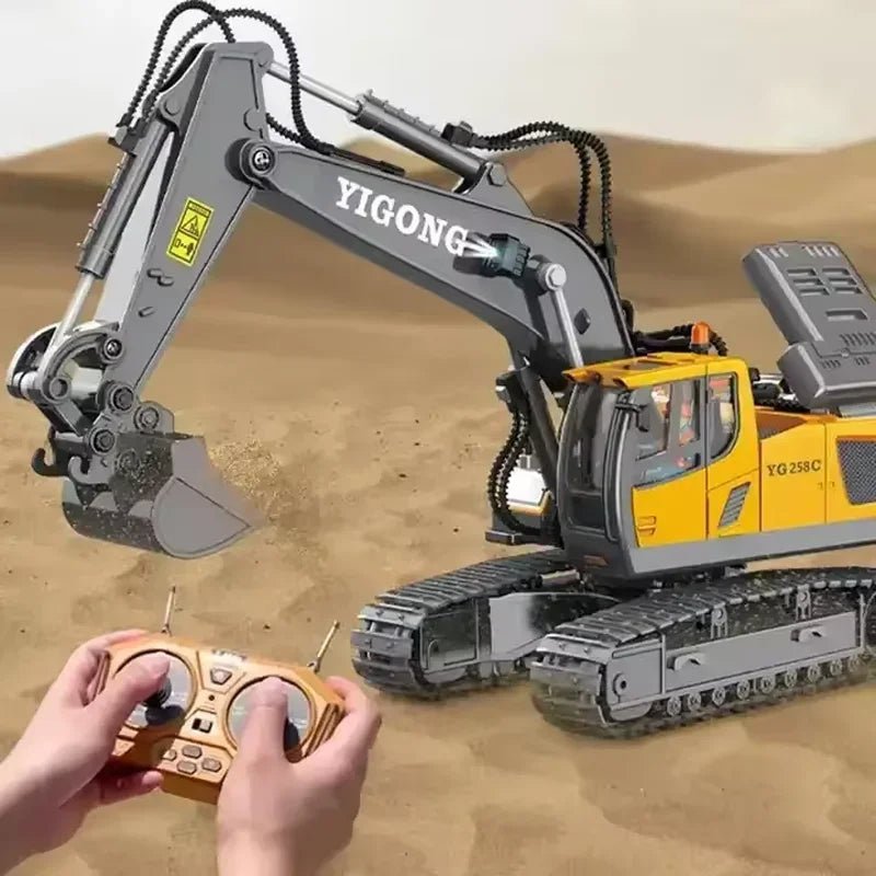 RC Excavator & Dump Truck Set – 2.4G Construction Toy Vehicles - Featured Mart