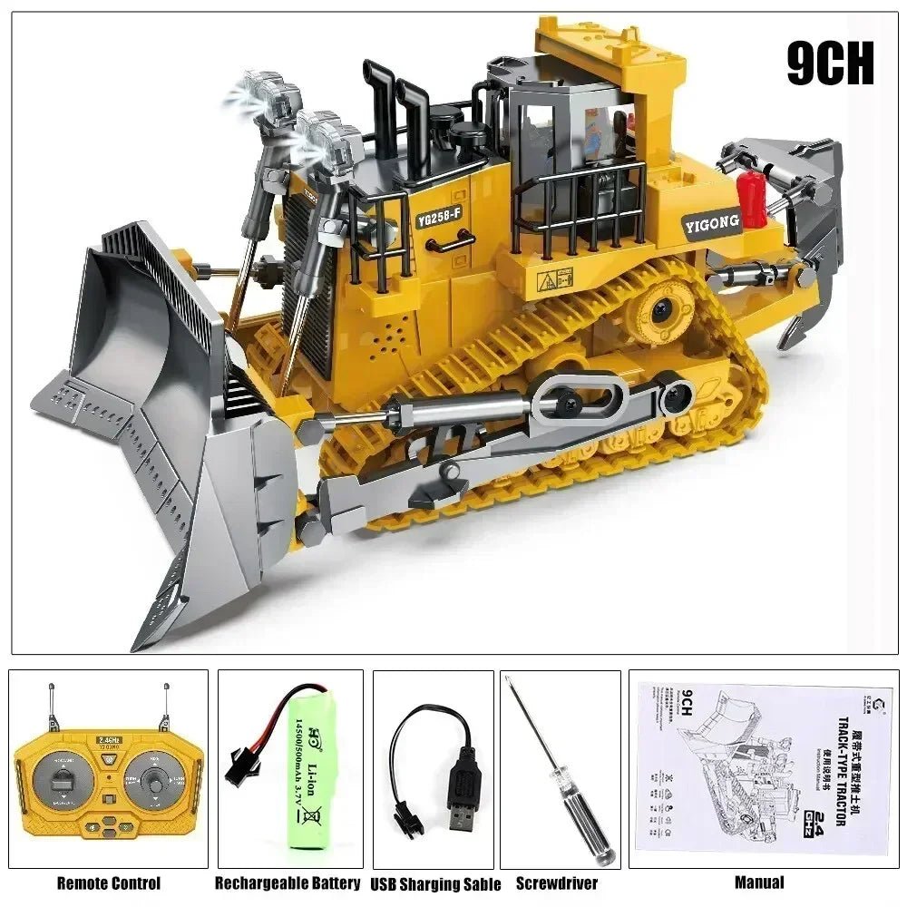 RC Excavator & Dump Truck Set – 2.4G Construction Toy Vehicles - Featured Mart