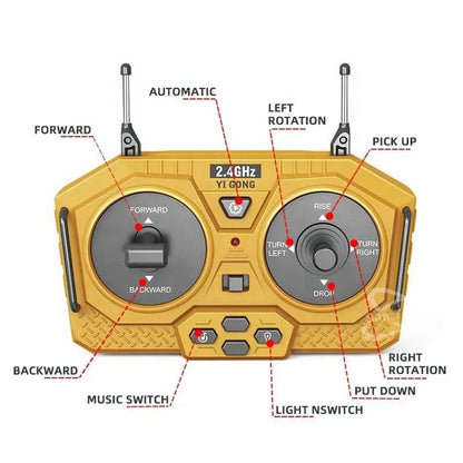 RC Excavator & Dump Truck Set – 2.4G Construction Toy Vehicles - Featured Mart