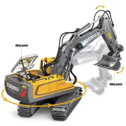 RC Excavator & Dump Truck Set – 2.4G Construction Toy Vehicles - Featured Mart
