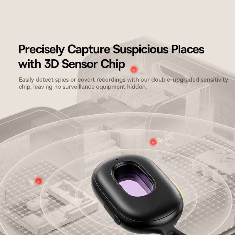 Smart Hidden Camera Detector Rechargeable Security Alarm - Featured Mart
