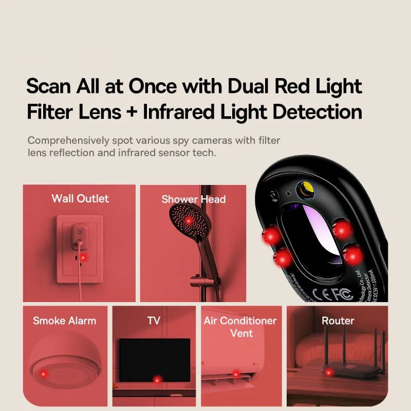 Smart Hidden Camera Detector Rechargeable Security Alarm - Featured Mart