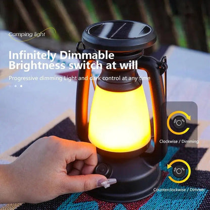 Solar Rechargeable Portable Camping Light - Featured Mart